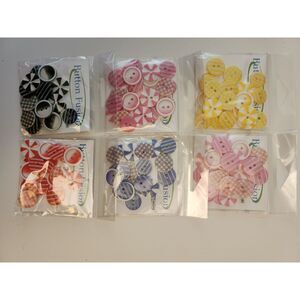 6 packs Buttons Galore and More - Button Fusion Collection - B1